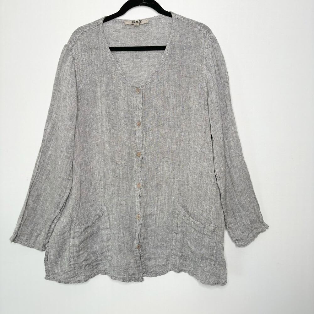 Flax Gray Women's Tunic Top